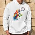 Always 5 O'clock Colorful Parrot Drinking Margarita Hoodie Lifestyle