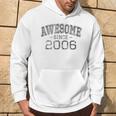 Awesome Since 2006 Vintage Style Born In 2006 Birthday Hoodie Lifestyle