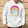 Bearded Dragon Weirdo With The Beardo Retro Sunset Hoodie Lifestyle