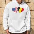 Belgium Usa FlagHeart Belgian Americans Love Cute Hoodie Lifestyle