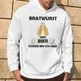 Bratwurst Und Bier Um Um Bin Ich Hier Hier Gray S Kapuzenpullover Lebensstil