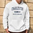 Charleston South Carolina Sc Vintage Athletic Sports Hoodie Lifestyle