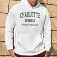 Charlotte North Carolina Nc Vintage Athletic Sports Hoodie Lifestyle