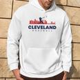 Cleveland Baseball Minimalist City Skyline Baseball Lover Hoodie Lifestyle