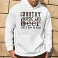 Country Music And Beer That's Why I'm Here Western Country Hoodie Lifestyle