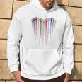 Dog Paws Heart Watercolors Painting Heart Dogs Paw Rainbow Hoodie Lifestyle