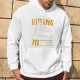 Don't Stop Riding When You Get Old Motorcycle 70Th Birthday Hoodie Lifestyle