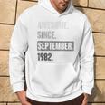 41St Birthday Vintage Retro 41 Year Old September 1982 Hoodie Lifestyle