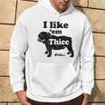 English Bulldog I Like Em Thicc Dog Silhouette Hoodie Lifestyle