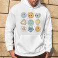 Groovy Earth Planet Hippie Smile Face Happy Earth Day 2024 Hoodie Lifestyle