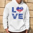 Haiti Vintage Love Heart Flag Haitian Flag Day Hoodie Lifestyle