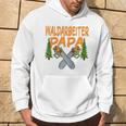 Herren Waldarbeiter Papa Baumfäller Bäume Fällen Im Wald Raglan Kapuzenpullover Lebensstil