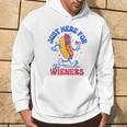 Hot Dog I'm Just Here For The Wieners Fourth Of July Hoodie Lifestyle