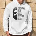 Husann Papa Grillmeister Held Griller Dad Grandpa Gray S Kapuzenpullover Lebensstil