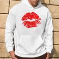 Kiss Red Lipstick Kiss Hoodie Lifestyle