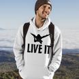 Live It Skydiving Skydive Parachuting Hoodie Lifestyle