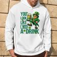 You Look Like I Need A Drink Beer St Patrick's Day Hoodie Lifestyle