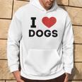 I Love Dogs Amante De Los Perros Retro I Heart Dogs Sudadera Estilo de vida