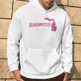 Michigangster Detroit Michigan Midwest Mitten Hoodie Lifestyle