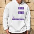 Military Child Month Purple Up Land Of The Free Daddy Brave Hoodie Lifestyle