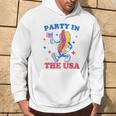 Party In The Usa Hot Dog Lover Usa 4Th Of July Hoodie Lifestyle