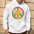 Peace Sign Love Ancient Aztec Sun Tie Dye HippieHoodie Lifestyle