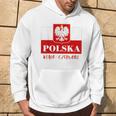 Polska Bialo-Czerwoni Polnische Flagge Polnisches Emblem Weißer Adler Kapuzenpullover Lebensstil