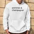 Pommes & Champagner X Liebe Champagne Frites Love Fun Hoodie Lebensstil