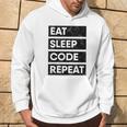 Programmer Eat Sleep Code Repeat Software Engineer Hoodie Lifestyle
