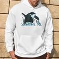 Regalo De Ballena Asesina Saltando Orca Sin Mangas Sudadera Estilo de vida