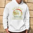 Retired Gone Fishing- Grandpa Retirement Bass Dad Hoodie Lifestyle