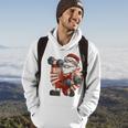 Santa Claus Weightlifting Gym Fitness Training Christmas Hoodie Lifestyle