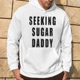 Seeking Sugar Daddy Dad Geburtstagatertag Papa Lustiger Witz Mit-Ausschnitt Kapuzenpullover Lebensstil