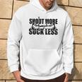 Shoot More Suck Less Hunting Lovers Hunter Dad Husband Hoodie Lifestyle