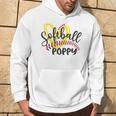 Softball Poppy Heart Ball Poppy Pride Hoodie Lifestyle