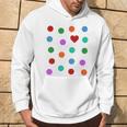 Spotty Dots Spots & Heart Yellow Men Women Children Spot Hoodie Lifestyle