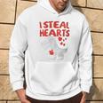 I Steal Hearts Trex Dino Baby Boy Valentines Day Toddler Hoodie Lifestyle