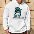 Stop Victim Blaming Sexual Assault Awareness Month Hoodie Lifestyle