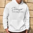 Stronger Than The Storm Modern Minimalistic Positive Saying Hoodie Lifestyle