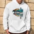 Trees Reflection Wildlife Nature Animal Bear Outdoor Forest Hoodie Lifestyle