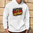 Vintage Deutsch Banner Fan Deutschland Flagge Retro Kunst Kapuzenpullover Lebensstil