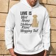 Yellow Labrador Retriever Dog Love My Lab Quote Saying Hoodie Lifestyle