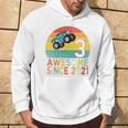 Youth 3Rd Birthday Monster Truck Lover 3 Years Old Vintage Retro Hoodie Lifestyle