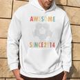 Youth 8Th Birthday Soccer Lover 8 Years Old Vintage Retro Hoodie Lifestyle