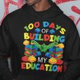 100 Days Of Building My Education Construction Block Hoodie Unique Gifts