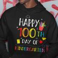 100 Days Of Kindergarten Happy 100Th Day Of School Teachers Hoodie Funny Gifts