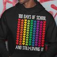 100 Days Of School And Still Loving It Hearts Cute 100Th Day Hoodie Unique Gifts