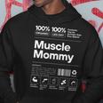 100 Muscle Mommy Bodybuilding Gym Fit On Back Hoodie Funny Gifts
