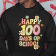 100Th Days Of School Happy 100 Days Of School Hoodie Funny Gifts