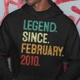 14 Years Old Legend Since February 2010 14Th Birthday Hoodie Unique Gifts